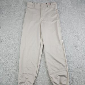 Champro Baseball Zip pants Adult M Gray Pro Belt Loops Double Button‎ Polyester